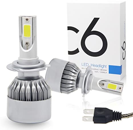 C6 Kit LED cree xénon Safego feu de croisement et route ampoule H7 à prix  pas cher